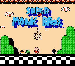Super Monk Bros 3 Title Screen